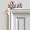 (US Local)Hello Spring Diamond Painting Door Corner Sign Diamond Art Door Right Angle Sign