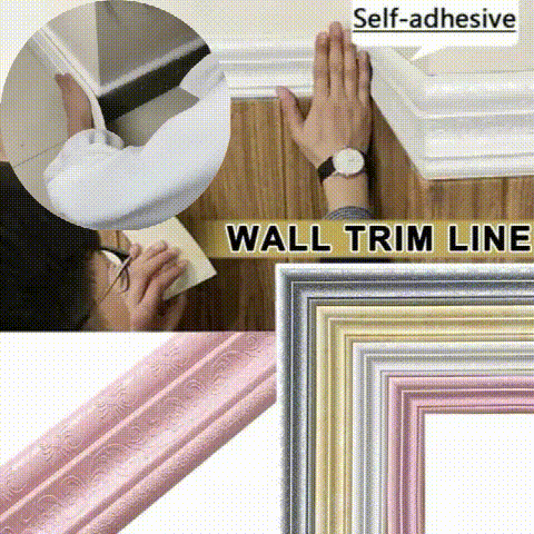 🎁2024 New Year Hot Sale🎁Adhesive Environmental Protection 3D Wall Edging Strip (7.55 FEET/ROLL)