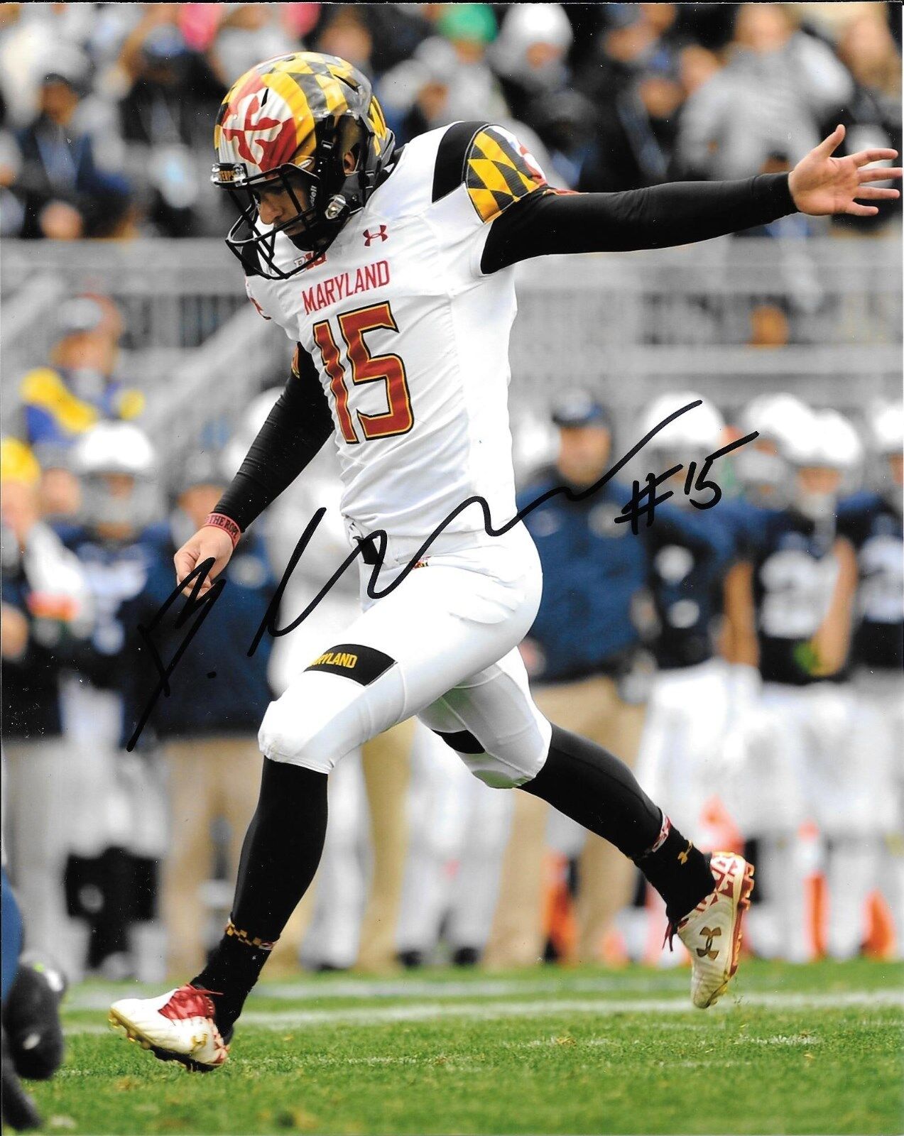 BRAD CRADDOCK HAND SIGNED MARYLAND TERRAPINS 8X10 Photo Poster painting W/COA