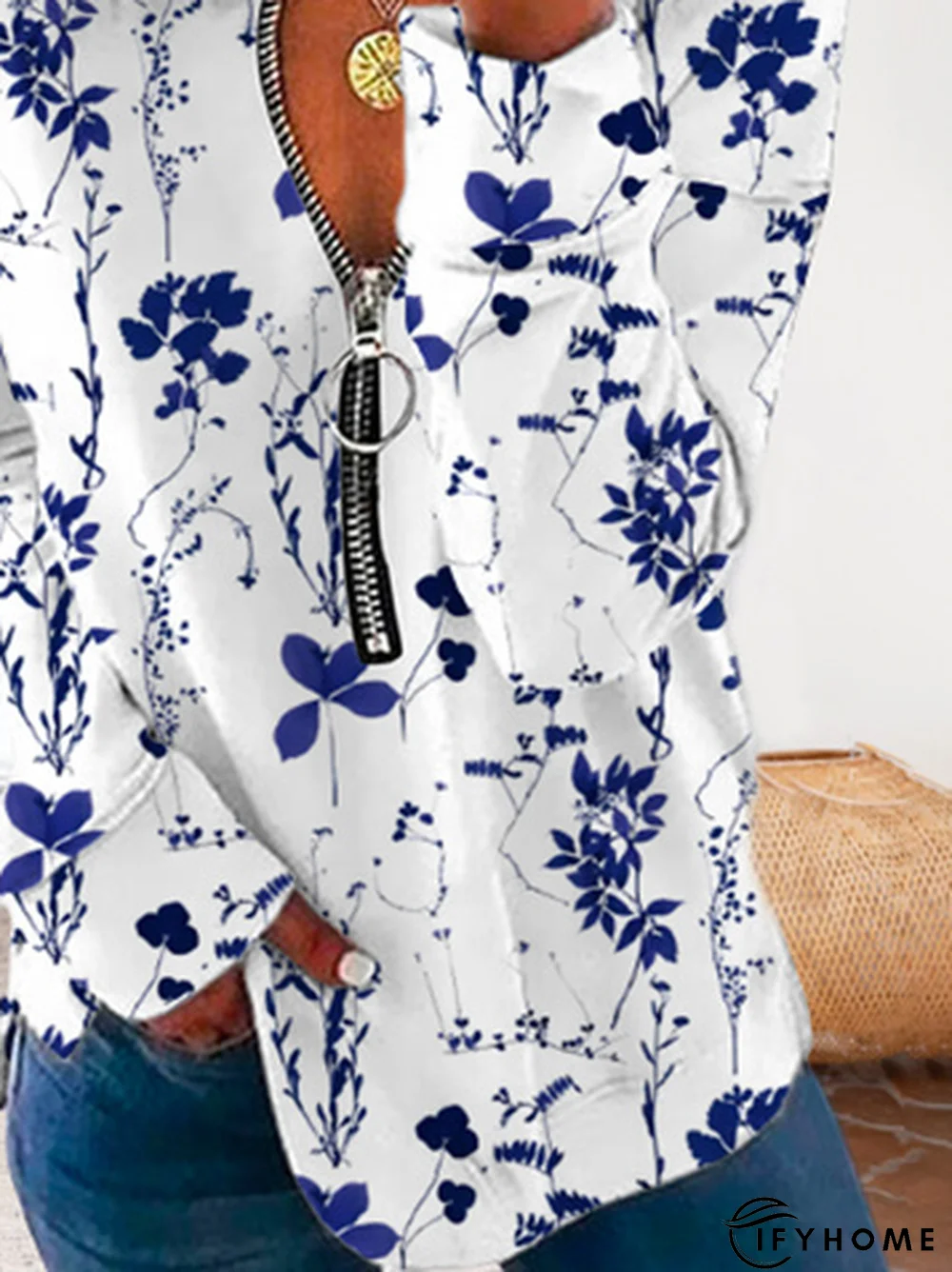 Loose Casual V Neck Hoodies & Tunic Sweatshirt | IFYHOME