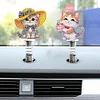 5Pcs Katze schütteln Auto - 5d DIY Handwerk Ornament