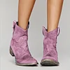 Women's Comfortable Low-heeled Square-heeled Low-top Boots
