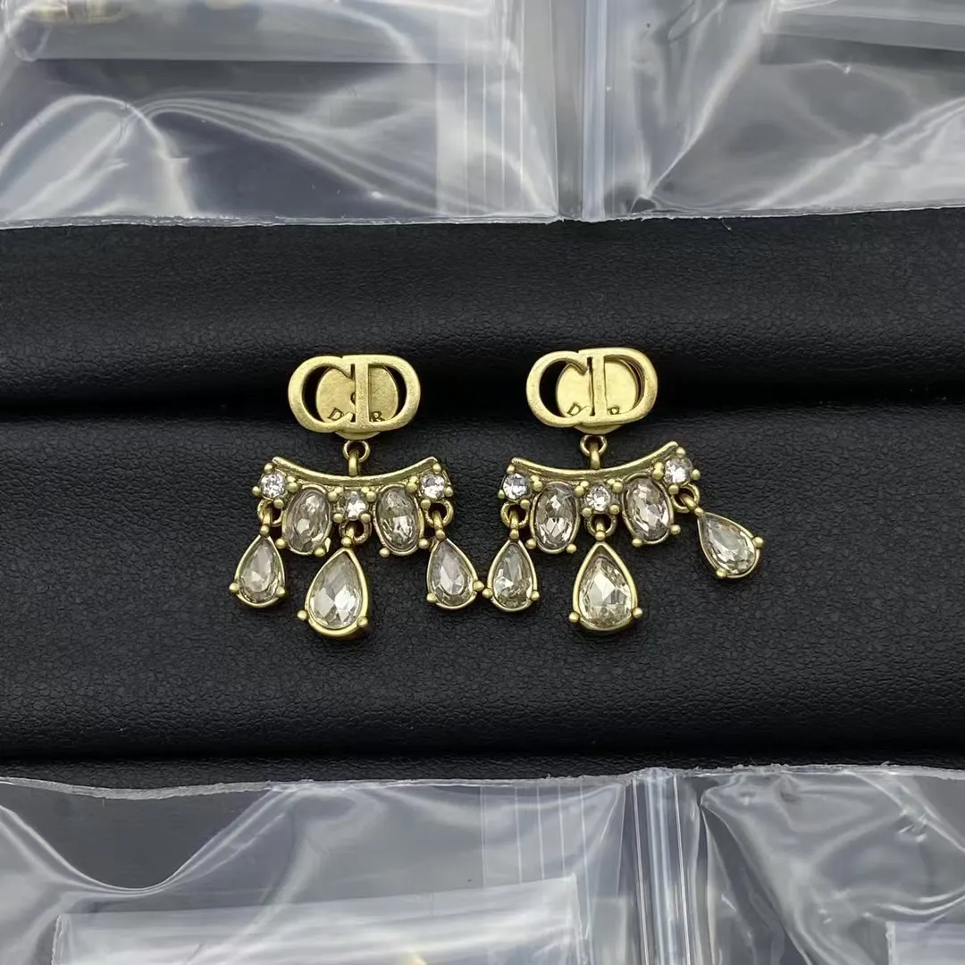 Dior Vintage Diamond Paved Earrings