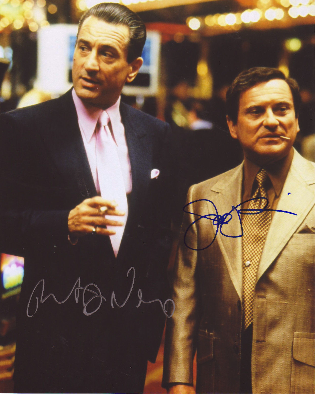 CASINO CAST ROBERT DE NIRO & JOE PESCI AUTOGRAPH SIGNED PP Photo Poster painting POSTER