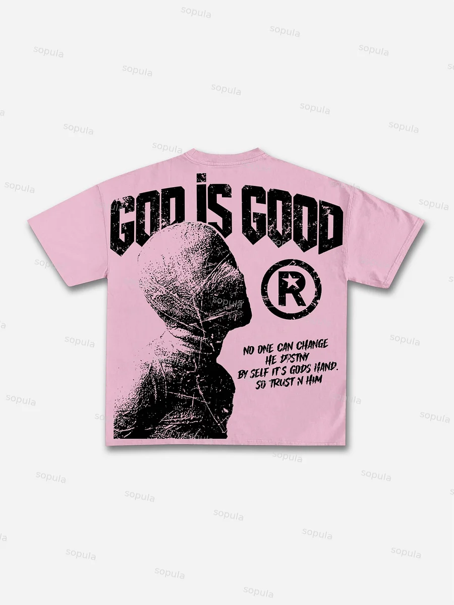 God Is Good-vintage Destiny Mummy Graphic Cotton T-shirt