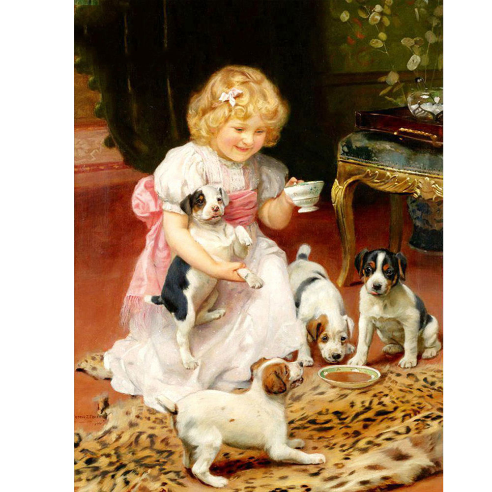 

Little Girl - Round Drill Diamond Painting - 30*40CM, 501 Original