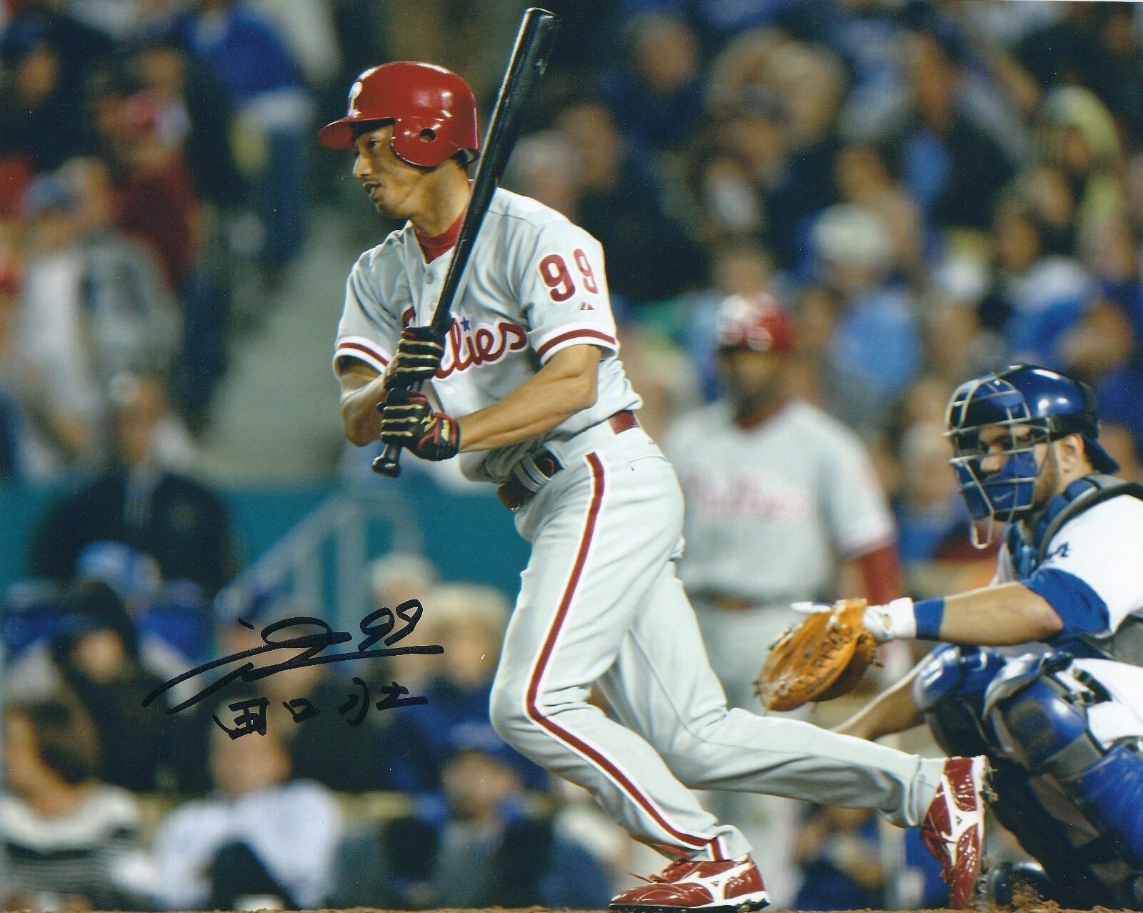 Signed 8x10 SO TAGUCHI Philadelphia Phillies Autographed Photo Poster painting - COA