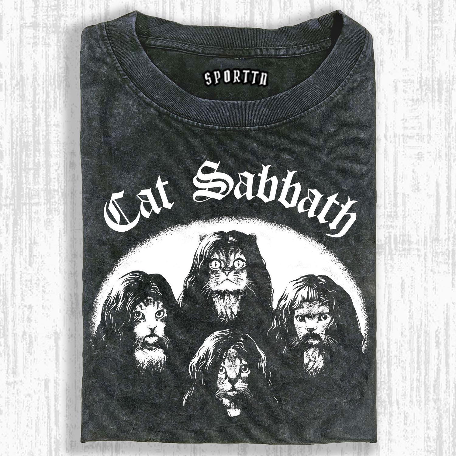 BLACK SABBATH FELINE TWIST ON LEGENDARY BAND TEE