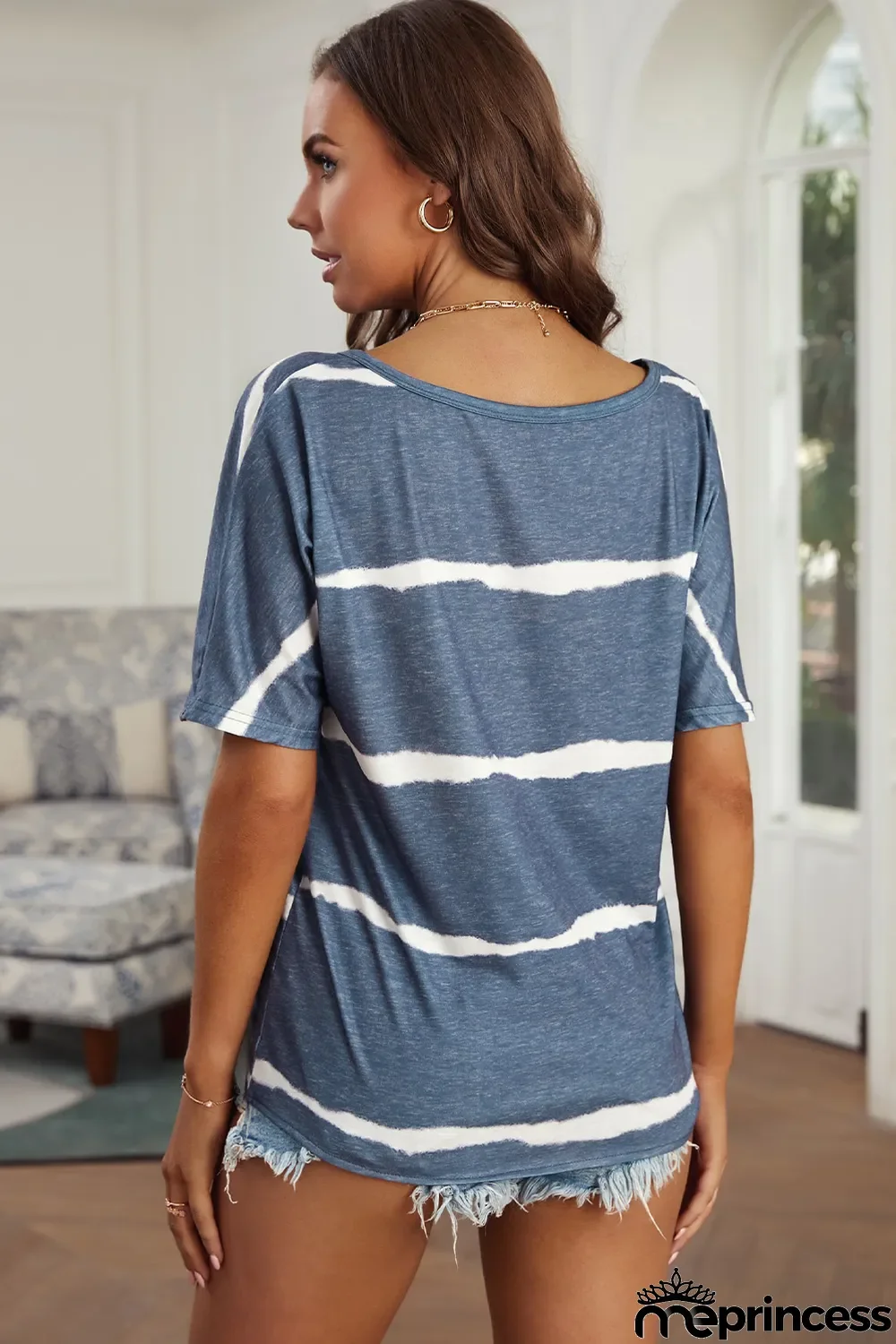 Tie-dye Print Loose T-shirt