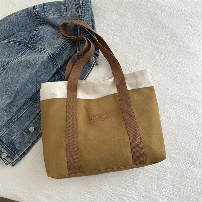 New Spring New Xiaoqing New Wide Shoulder Strap Handbag Casual Beautiful Shoulder Bag Large Capacity Women’s Bag