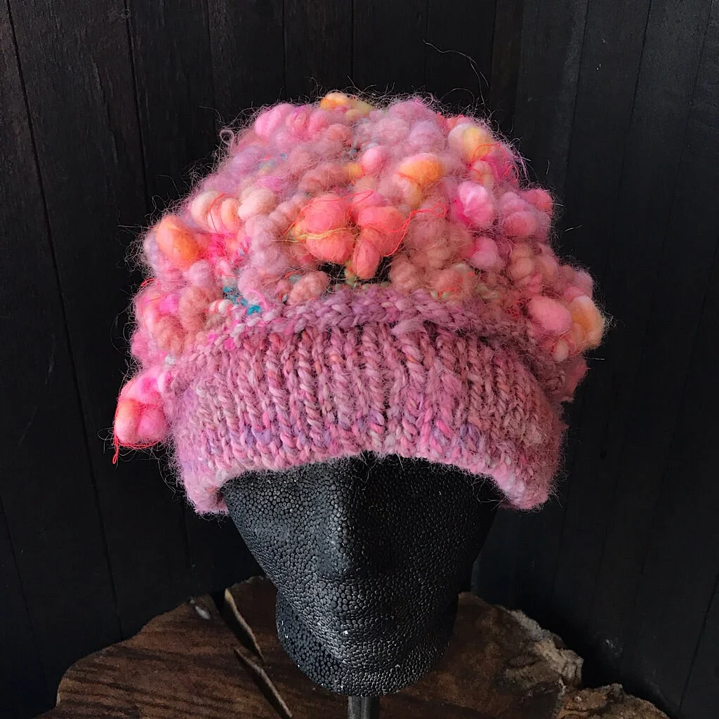 Pink knitted hat-Global Online Discount Store