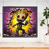 Groot Wall Marvel-Full Round Diamond Painting 40*35CM