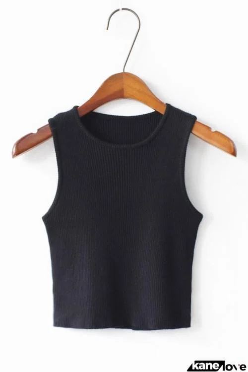 Solid Tank Crop Top