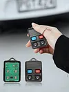 2 Set Car Key 315/433MHZ Clicker Transmitter Compatible for Ford Mazda 4 Buttons