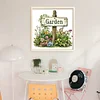 Garden Sign-18CT Stamped Cross Stitch 25*25cm/9.84*9.84in tapestrymarket