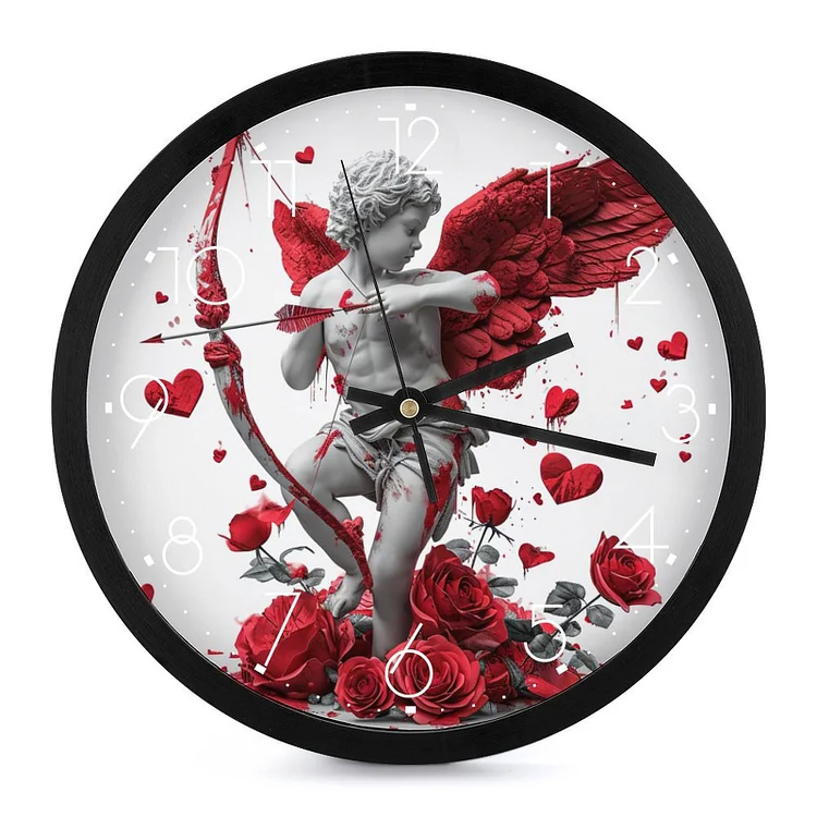 Fashion Round Wall Clock San Valentine Cupid  customized, personalized, gift