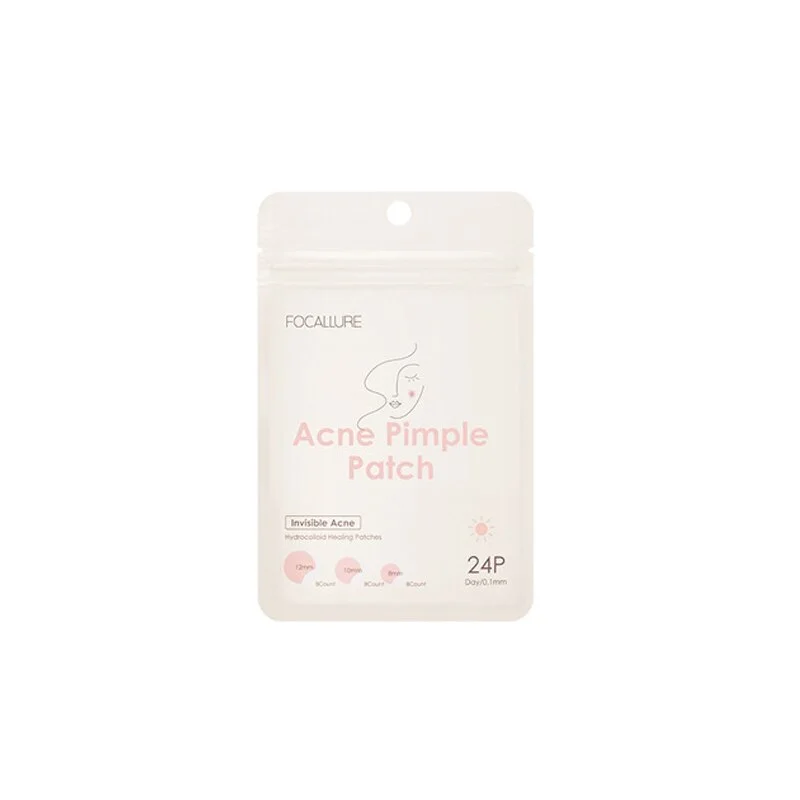 FOCALLURE 24PCS Day Night Use Tea Tree Extract Acne Removal Pimple Patch Hydrocolloid Transparent Invisible Acne Removal Sticker
