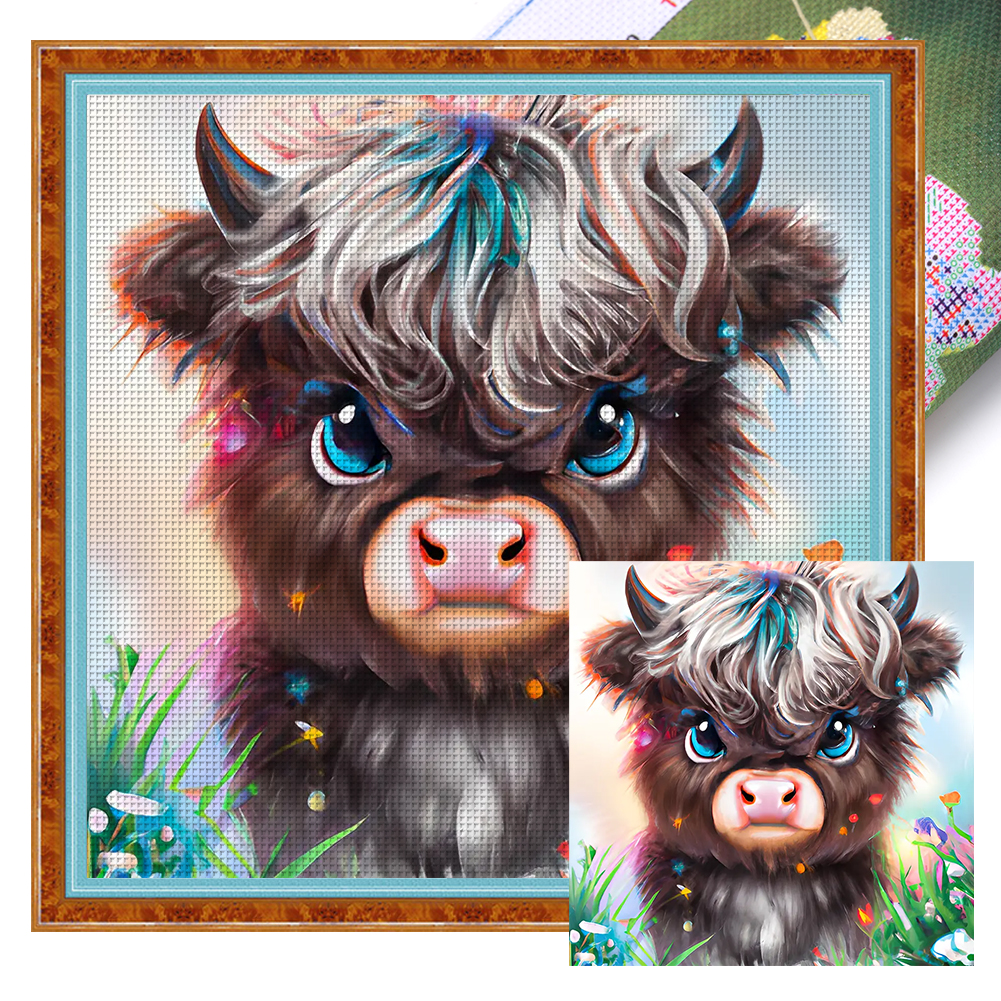 BT-204 Counted cross stitch kit Crystal Art Set of pictures World of  animals