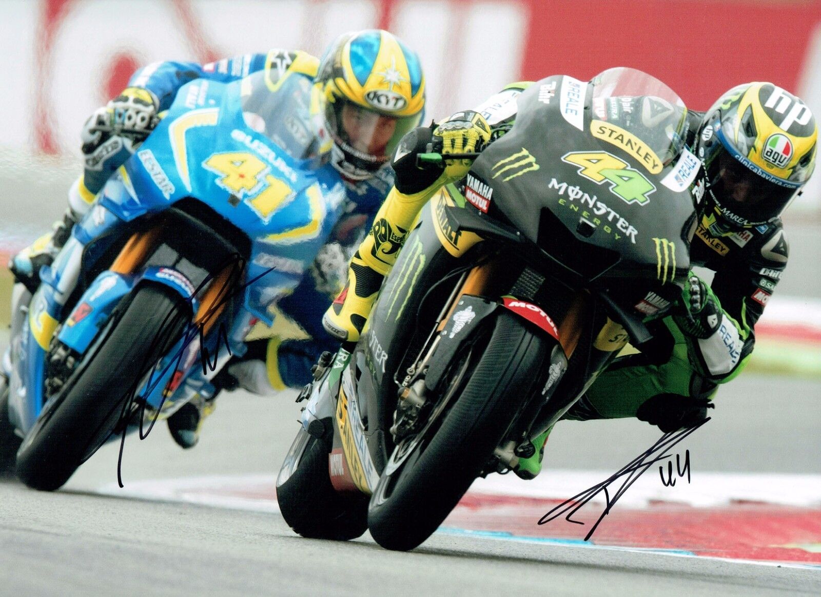 Pol & Aleix ESPARGARO Double SIGNED MOTOGP 16x12 Autograph Photo Poster painting AFTAL COA