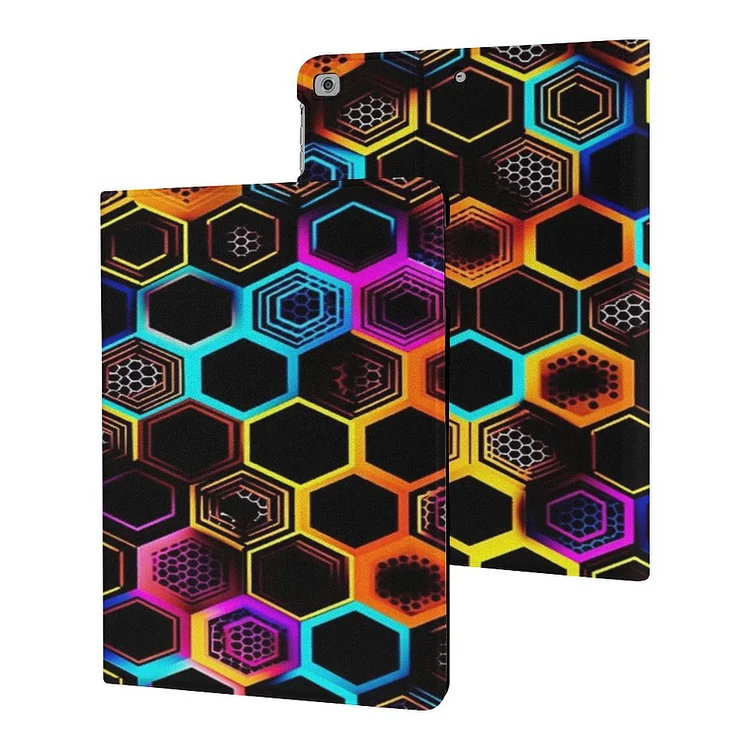 IPAD Protective Case Hexagon Neon customized, personalized, gift