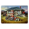 (Multi Style)Moto Vintage - Panneaux en &eacute;tain m&eacute;tallique(20*30cm/30*40cm)