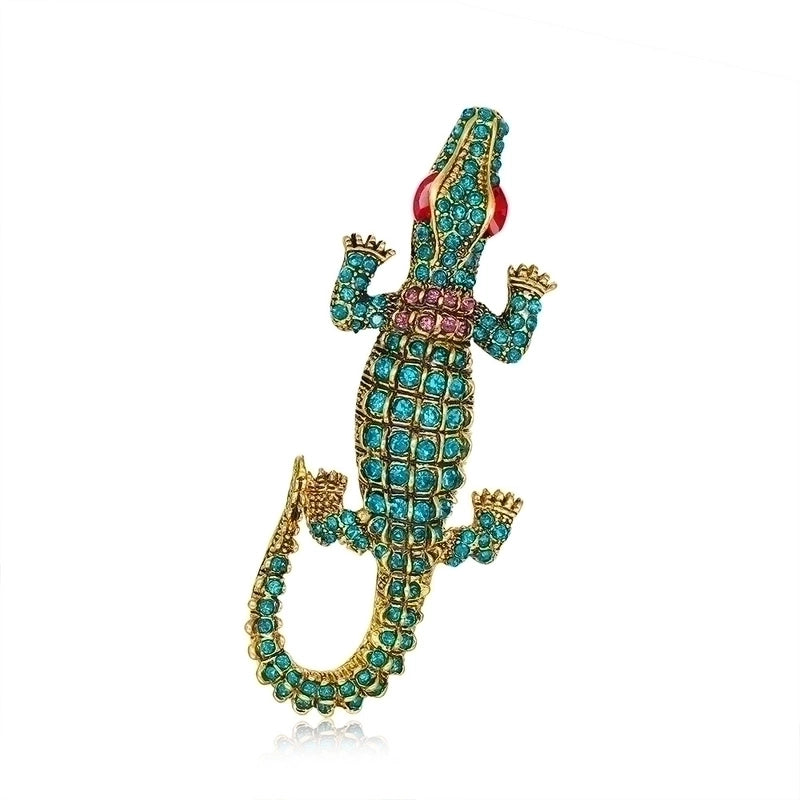 Fashion Animal Alloy Inlay Artificial Diamond Unisex Brooches2
