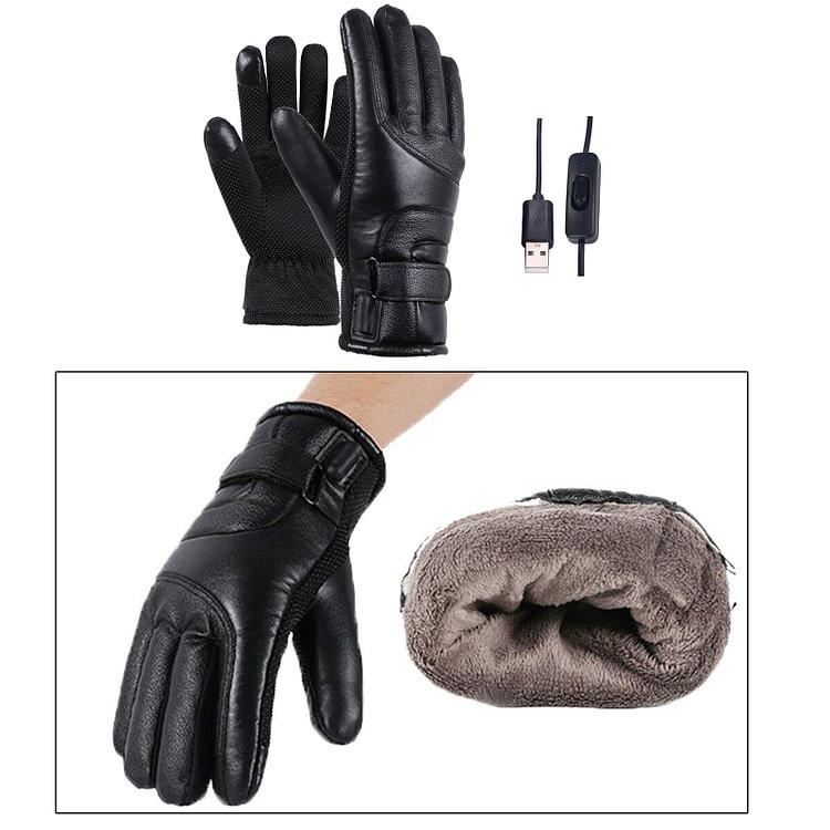 Winter Gloves Electric Heated Gloves Waterproof Windproof 