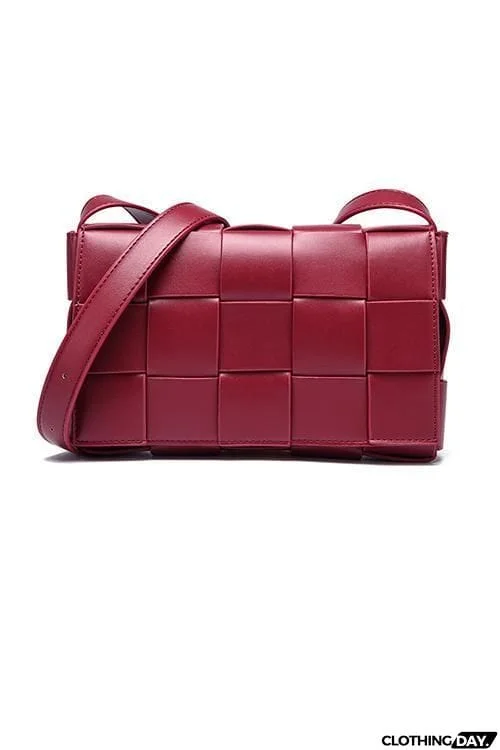 Weave Square Crossbody Bag