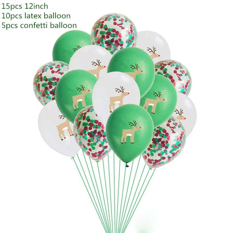 Christmas Decorations for Home Merry Christmas Balloons Banner Photo Booth Props 2022 Happy New Year Decorations Navidad 2020