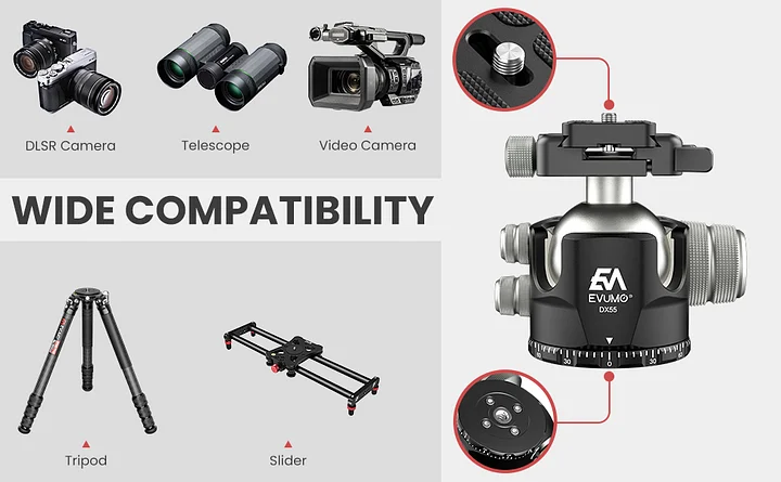 WEYLLAN - Camera Tripod, Head and Accessories WEYLLAN - Camera Tripod, Head and Accessories