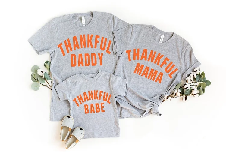 Family Thanksgiving Shirts, Toddler Girl Thanksgiving Shirt for Kids Fall Mommy and Me Outfits Baby Girl Thanksgiving Outfit