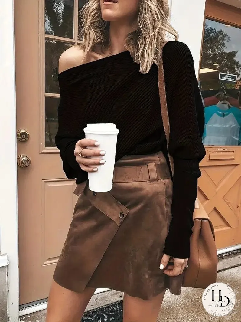 Trendy One Shoulder T-Shirt