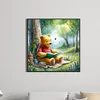 40x40cm Winnie Puuh 5d DIY Vollbohrer Runde Diamond Malerei Kit Wohnkultur