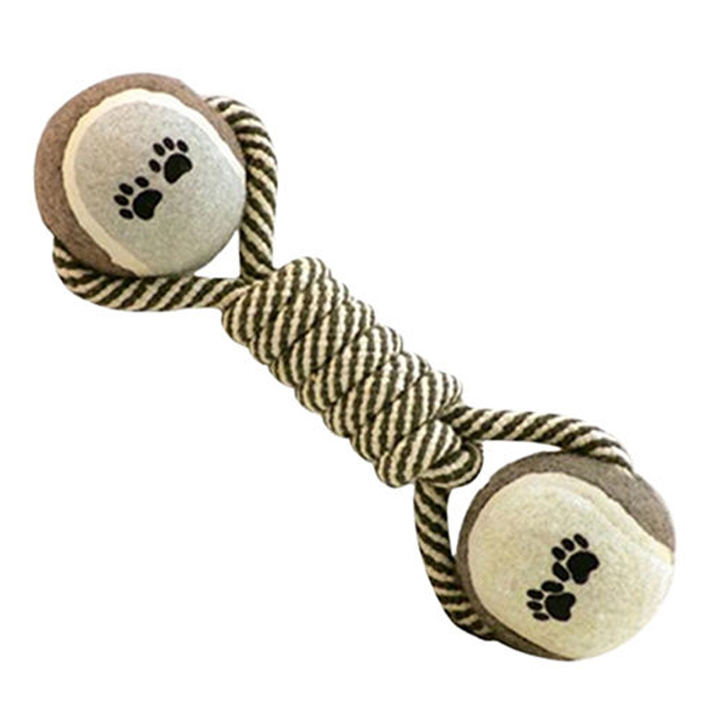 

Dumbbell Rope Tennis Pet Chew Toy Puppy Dog Clean Teeth Training Tool, 501 Original