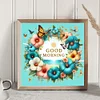 Diamond Painting-DIY Full Round Drill Good Morning Wreath