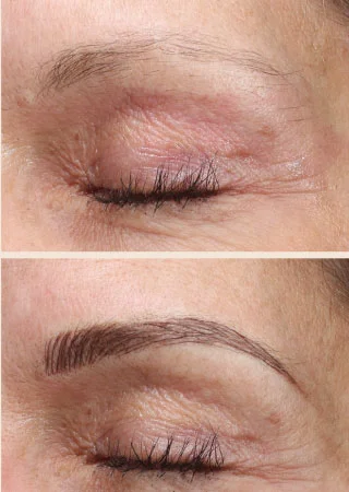 Afbeeldingsresultaat voor microblading voor en na