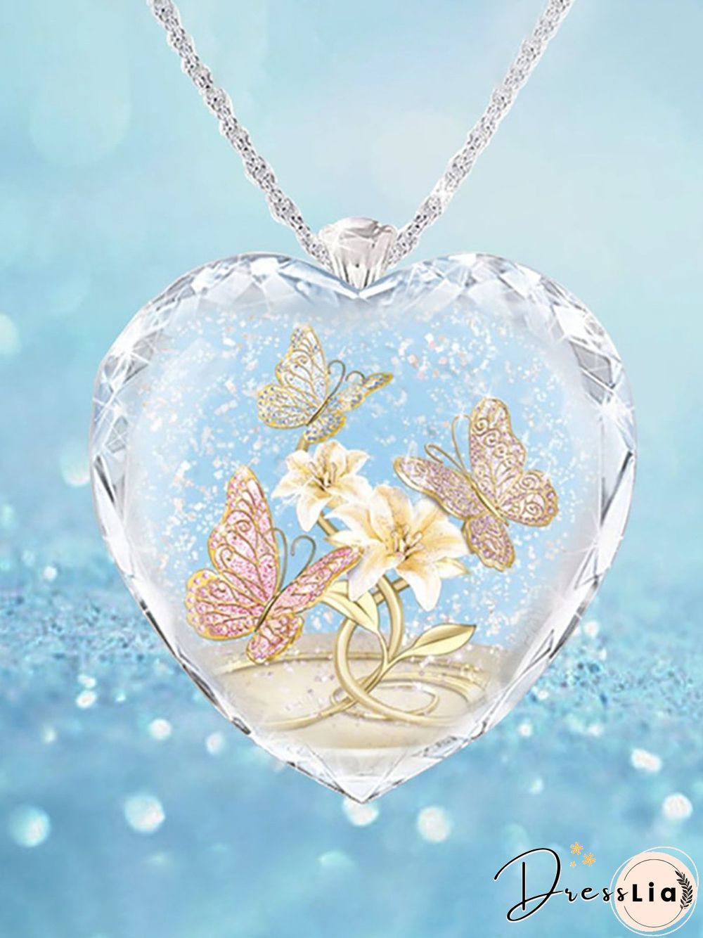 Crystal Butterfly Necklace