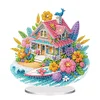  Acrylic Special Shaped Beach House Table Top DIY Diamond Painting Ornament Kit