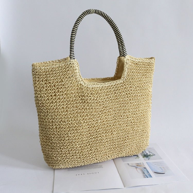Hand-held straw bag all-match casual woven bag