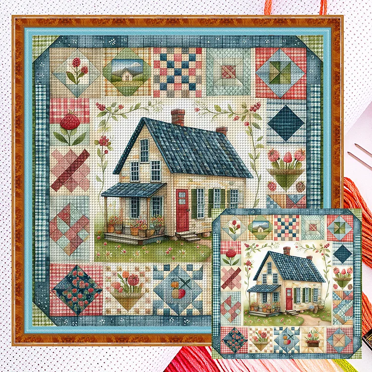 『YiShu』Halloween House - 11CT Counted Cross Stitch(50*50cm)