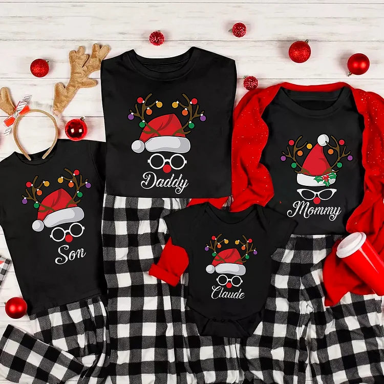 Name Family Christmas Matching Shirt