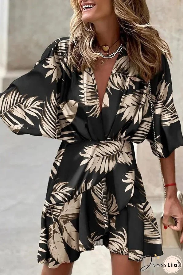 Dancing In The Garden Printed Mini Dress