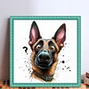 Dog-18CT Stamped Cross Stitch Kit(20x20cm)