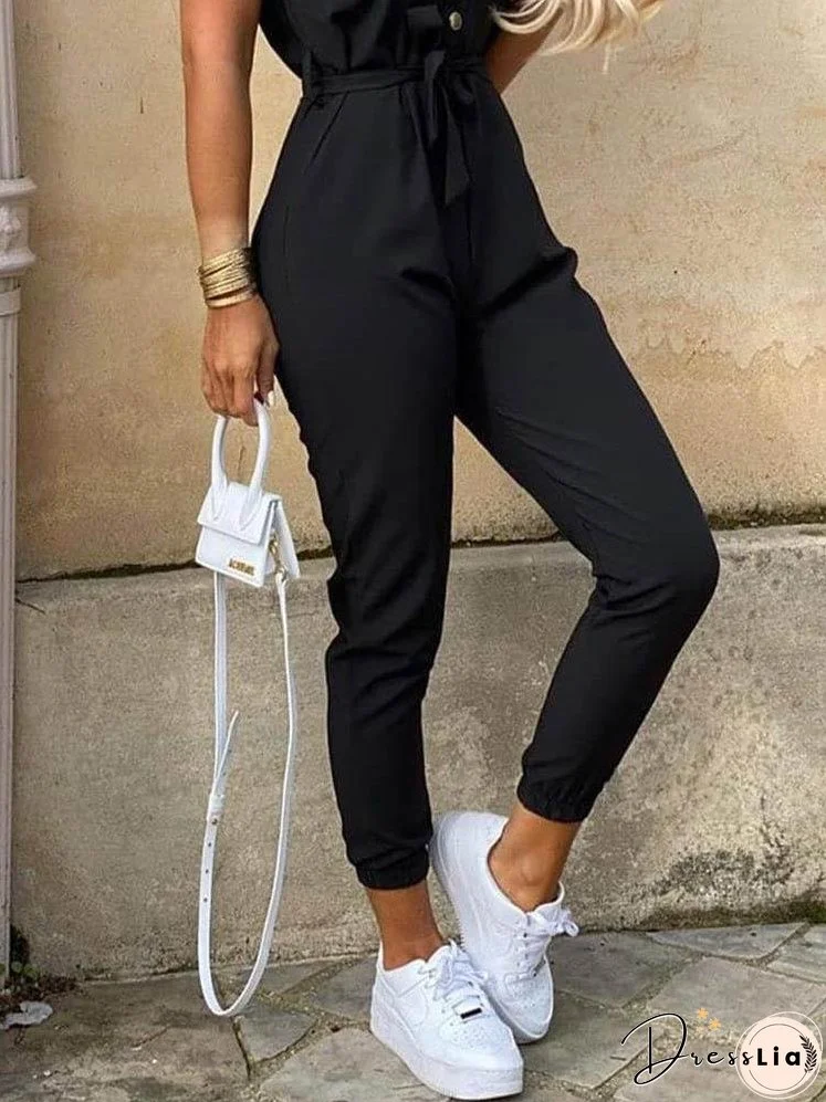 Button-Down Jumpsuit