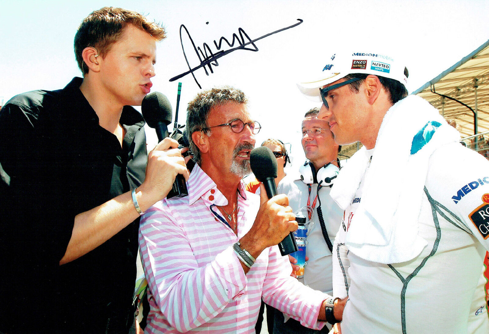 Jake Humphrey SIGNED Autograph 12x8 Photo Poster painting AFTAL COA BBC Sport F1 Host Presenter