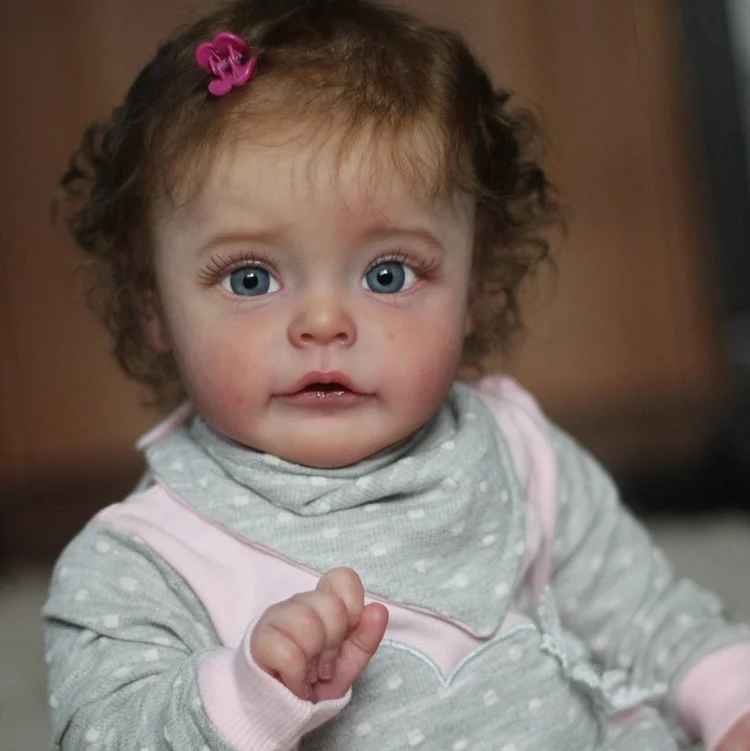  22" Touch Real Cute Lifelike Handmade Reborn Toddler Baby Doll Girl Amy,Gifts for Friends - Reborndollsshop®-Reborndollsshop®