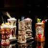 Tiki Mug - Creative Tiki Mug Cocktail Mug Ceramic Funny Glass Mug Cute Coffee Mug Party Drink Cup