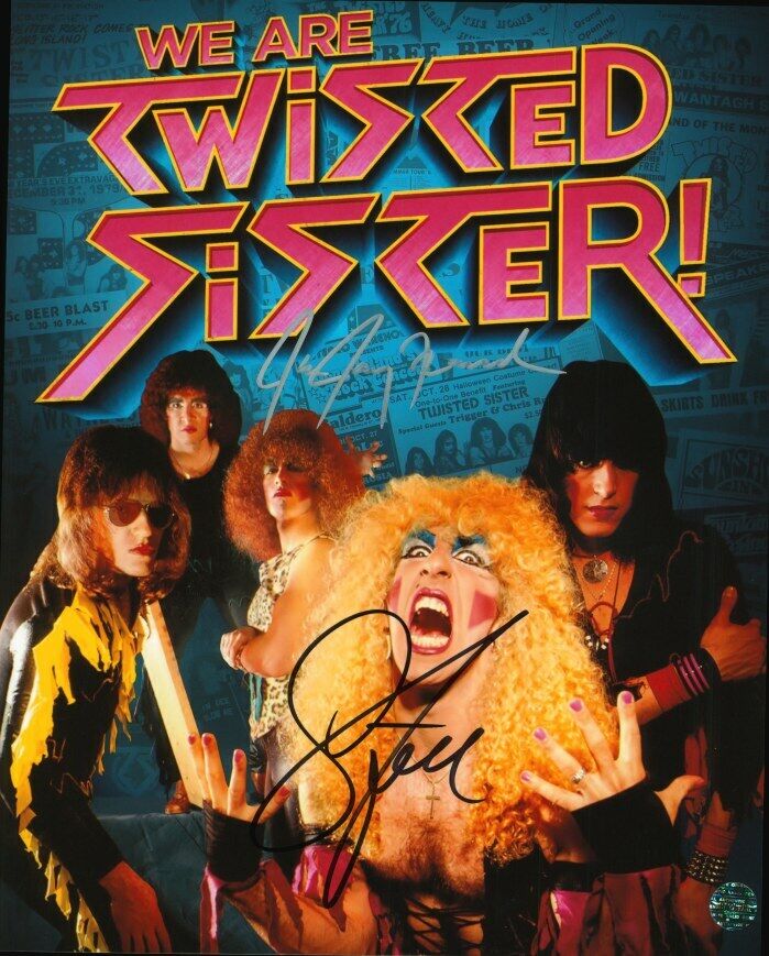 DEE SNIDER, JAY JAY FRE - Twisted Sister Autographed Original 8x10 Photo Poster painting LOA TTM