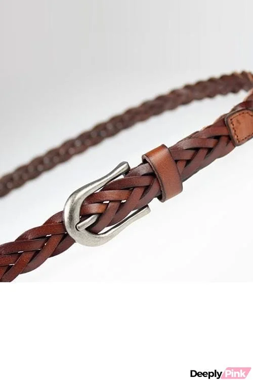 Braid Leather Belt