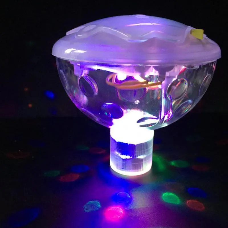 Stunning Floating Underwater LED Disco Light Glow Show Swimming Pool ...